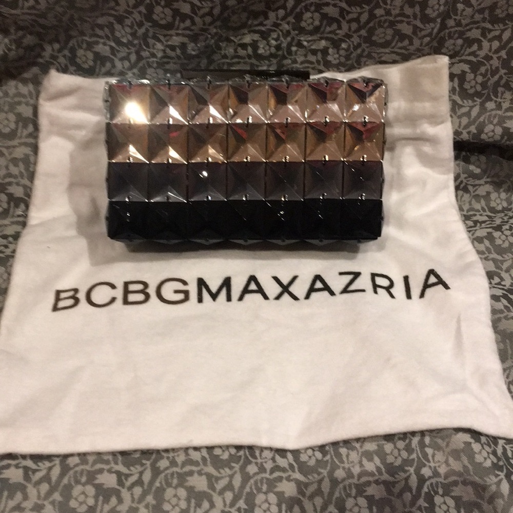 BCBG MAXAZRIA Lulu Square Stone Clutch